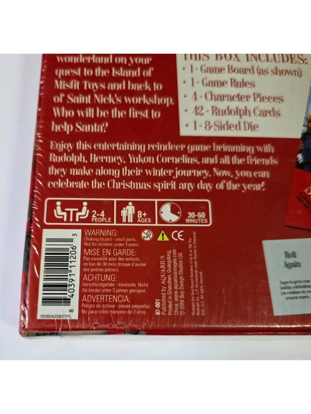 Rudolph the Red-Nosed Reindeer Christmas Journey Board Game New Sealed 2016